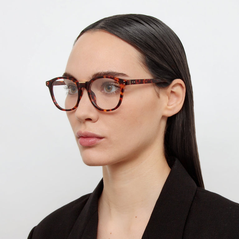Linda Farrow Powell Optical in Tortoiseshell C2 51