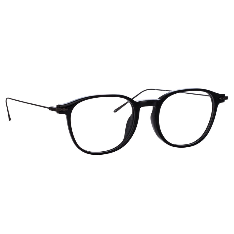 Linda Farrow Meier Optical D-Frame in Black (Asian Fit)
