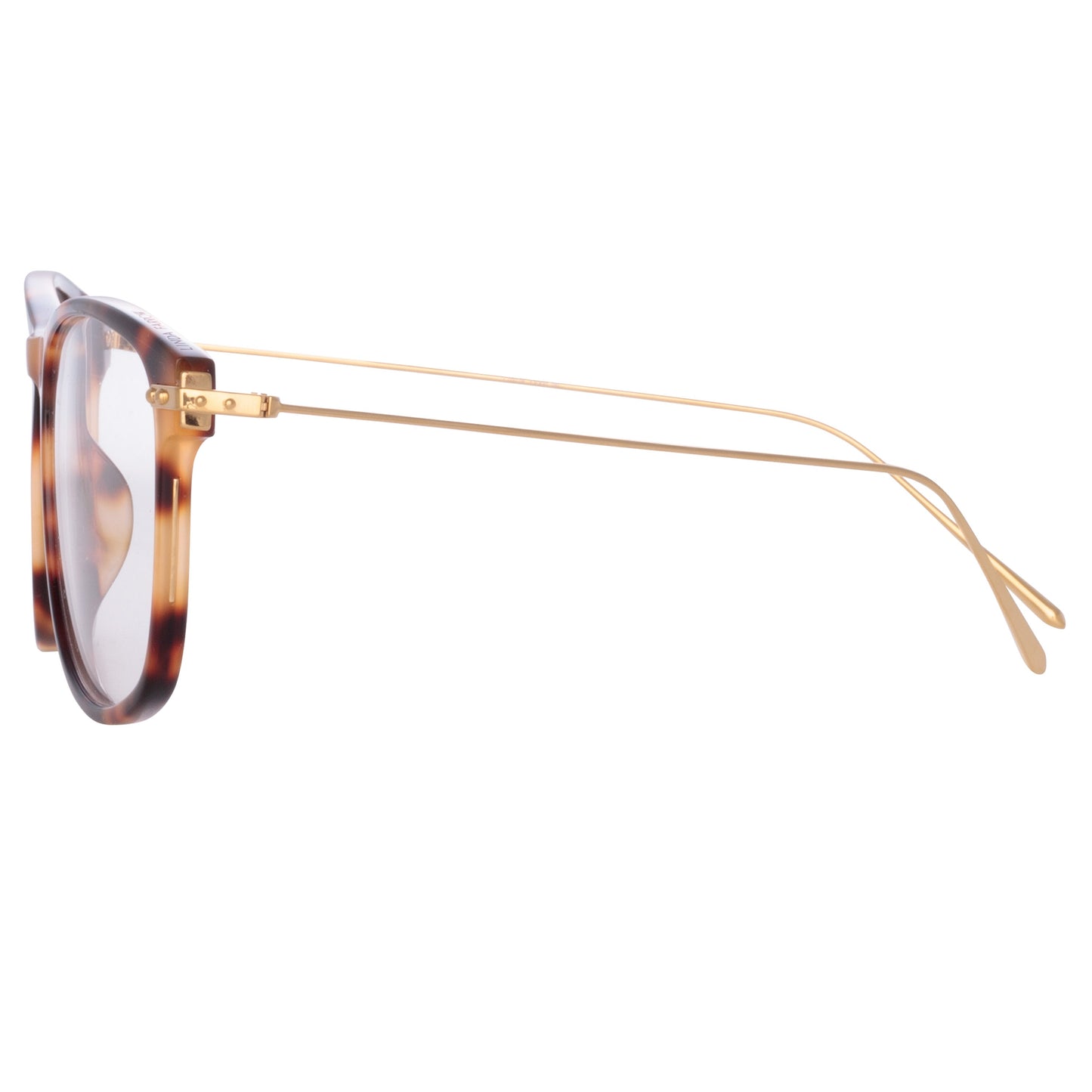 Linda Farrow Men's Finial Optical D-Frame in Tortoiseshell (Asian Fit)