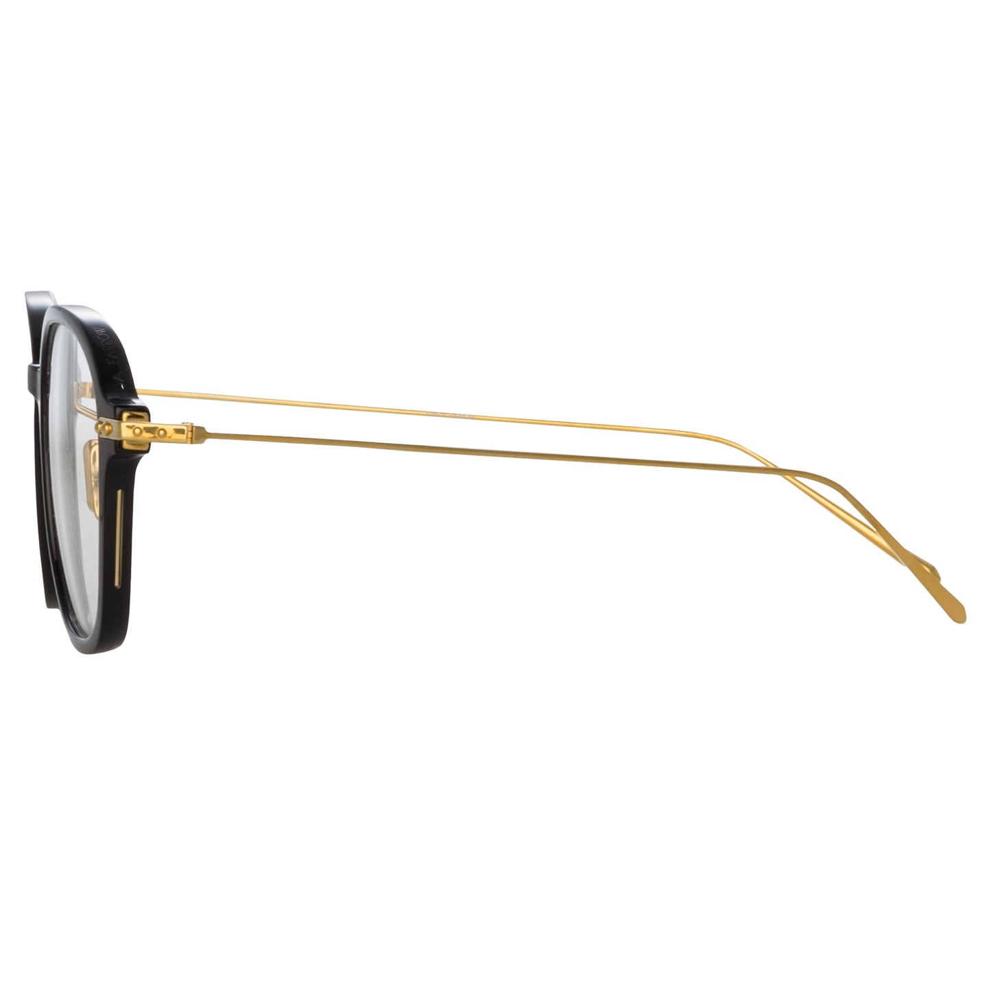 Linda Farrow Lane Square Optical Frame in Black Men's (Asian Fit)