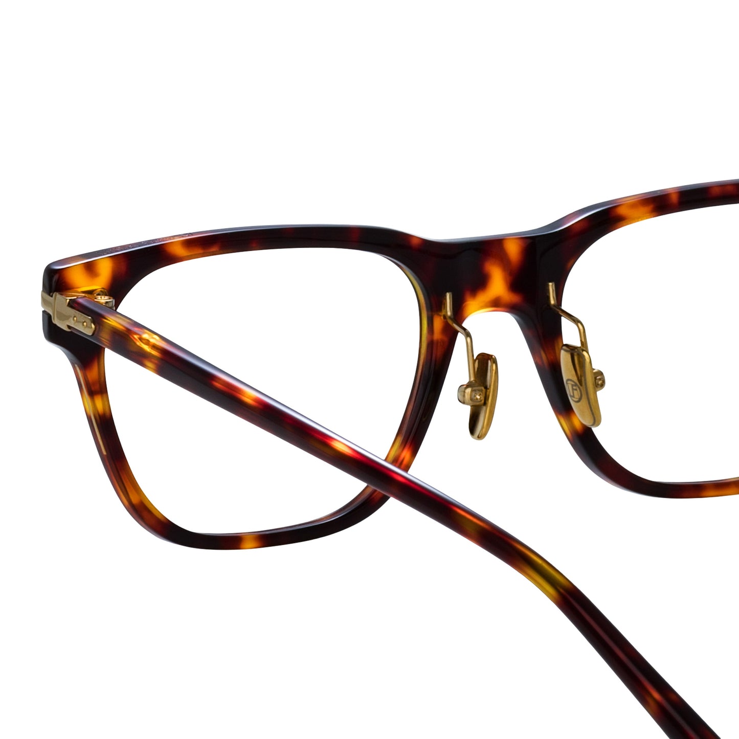 Linda Farrow Cove Optical D-Frame in Tortoiseshell (Asian Fit) 53