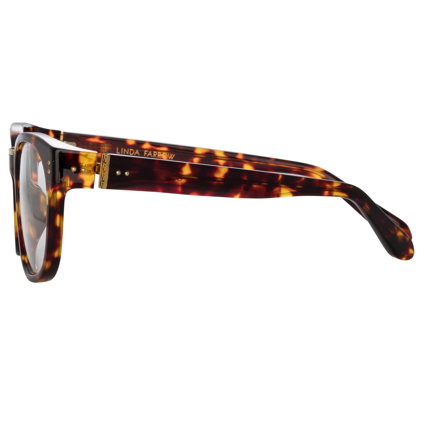 Linda Farrow Cedric Rectangular Optical Frames in Tortoiseshell C2 54