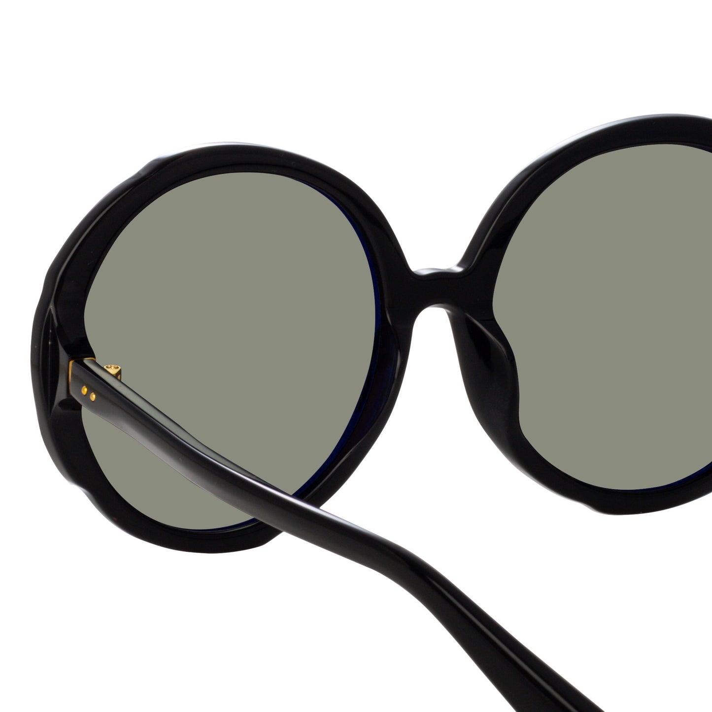 Linda Farrow Otavia Oversized Sunglasses in Black C1 60