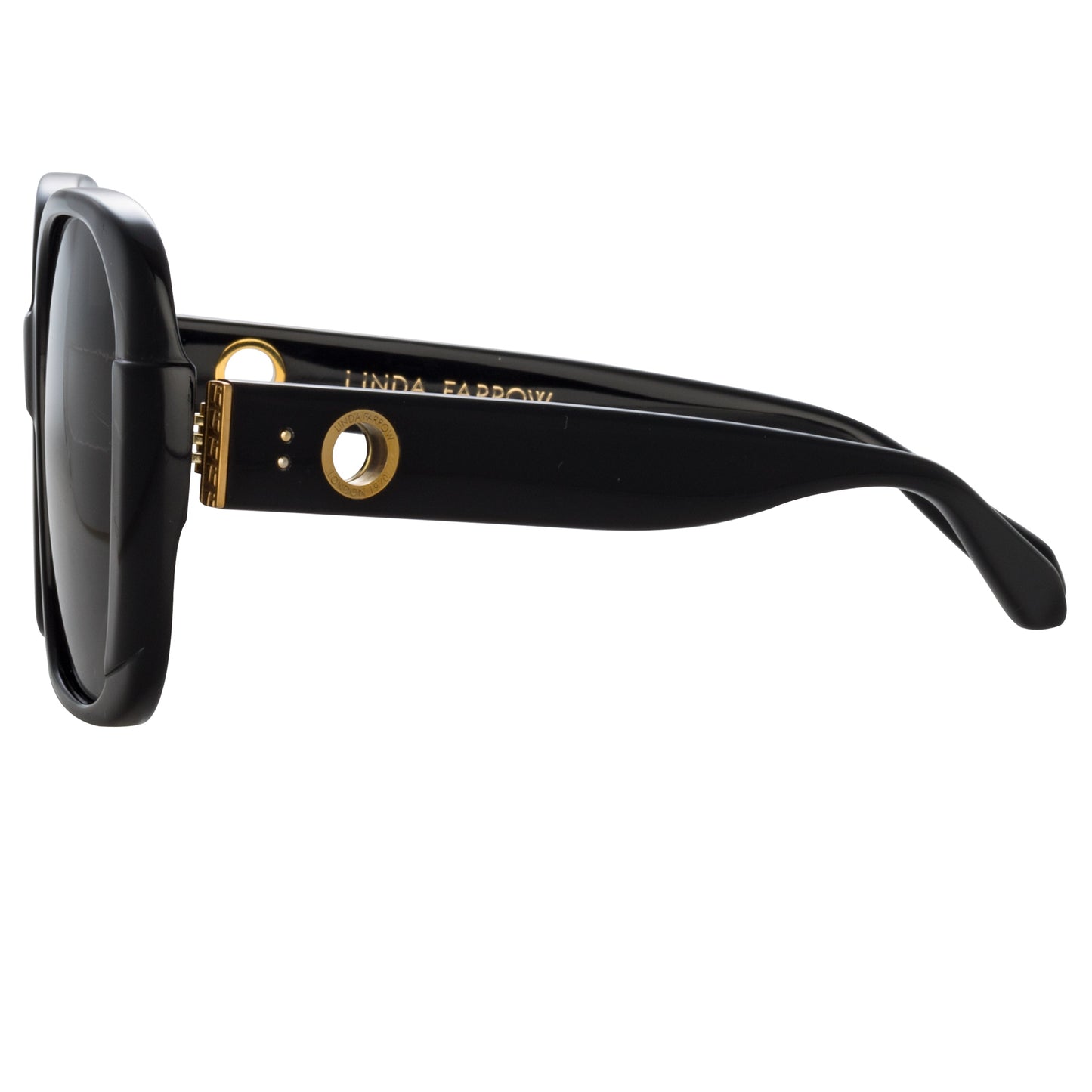 Linda Farrow Mima Oversized Sunglasses in Black C1 59