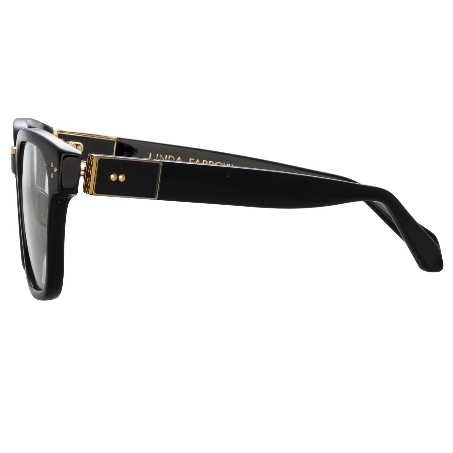 Linda Farrow Steffen Optical D-Frame in Black C4 59