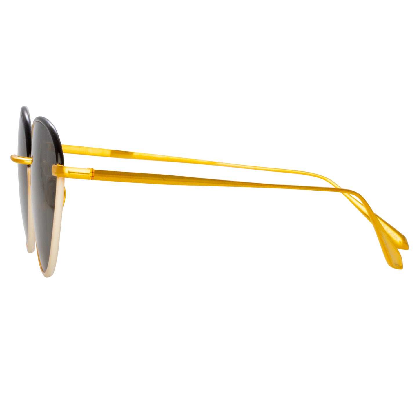 Linda Farrow Regina Cat Eye Sunglasses in Black C3 61