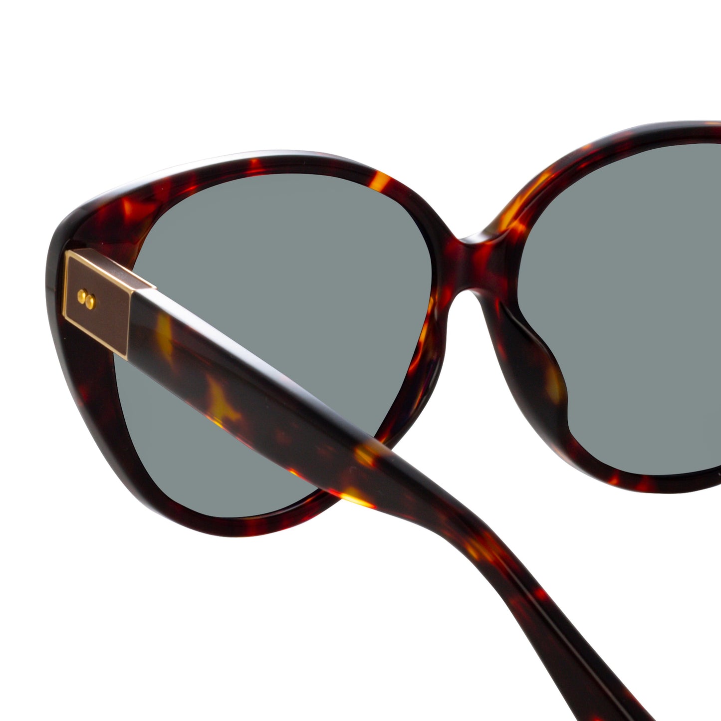 Linda Farrow Katia Cat Eye Sunglasses in Tortoiseshell C4 60
