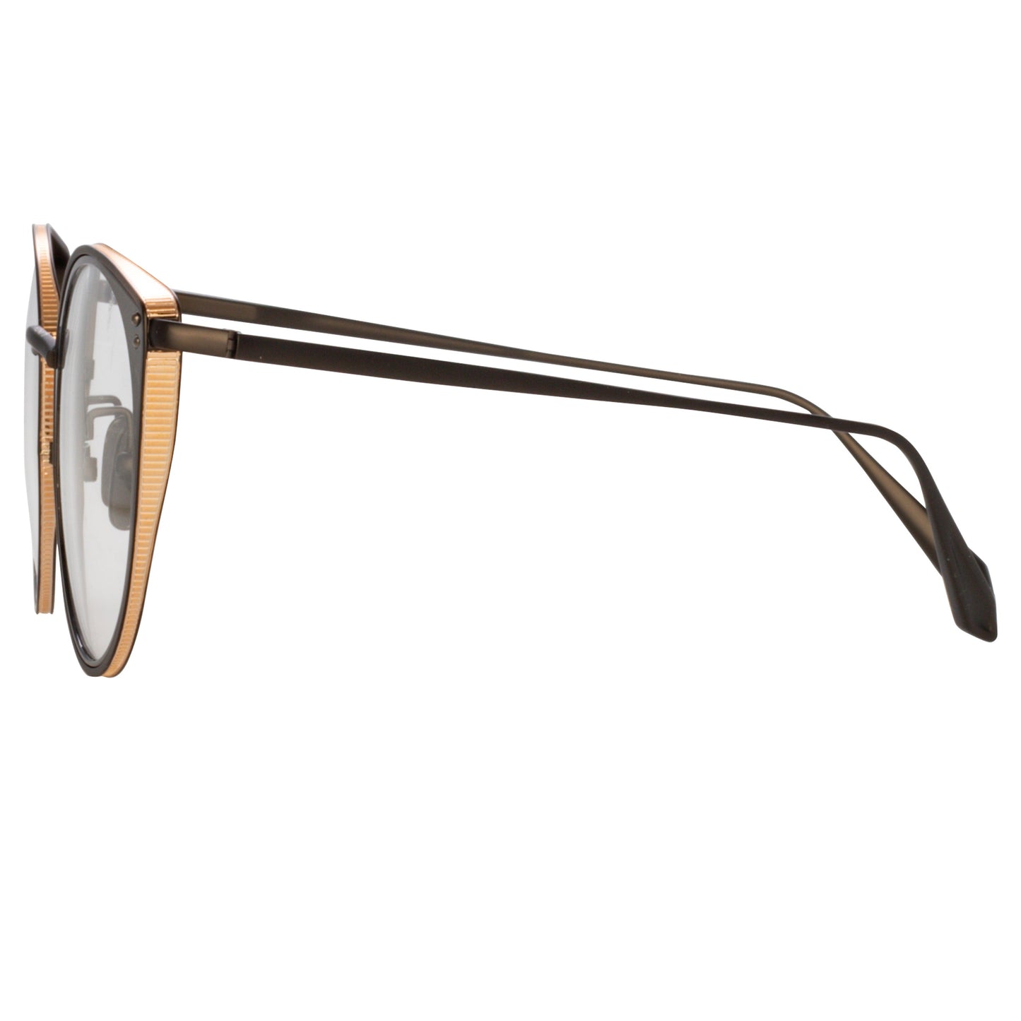 Linda Farrow Neusa Oval Optical Frame in Nickel C2 52