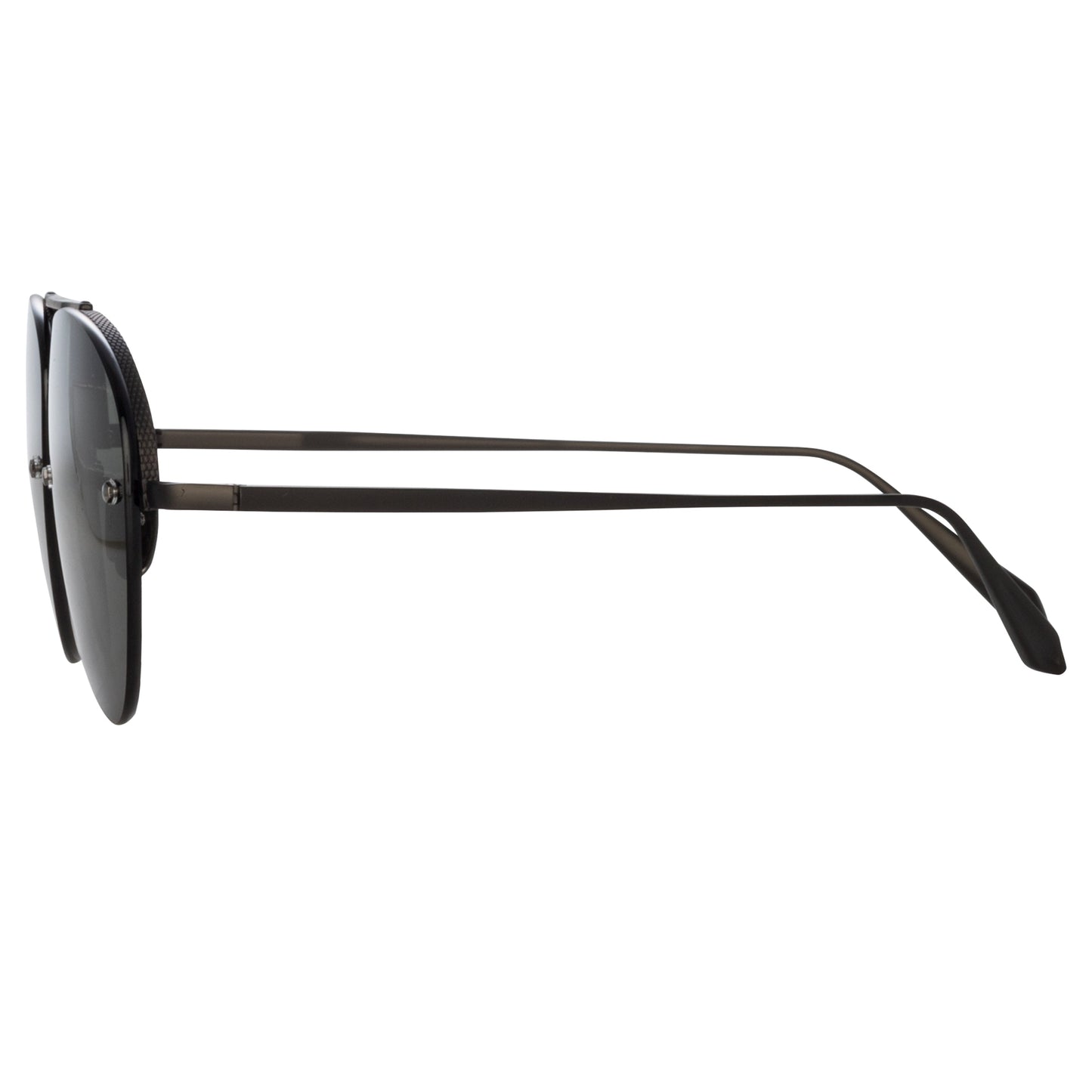 Linda Farrow Edano Aviator Sunglasses in Matt Nickel C2 60