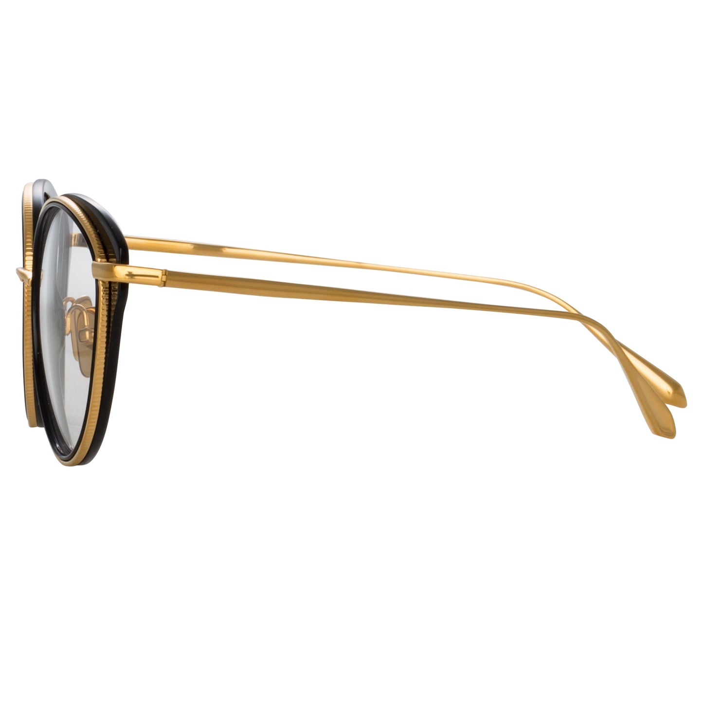 Linda Farrow Song Cat Eye Optical Frame in Yellow Gold C4 59