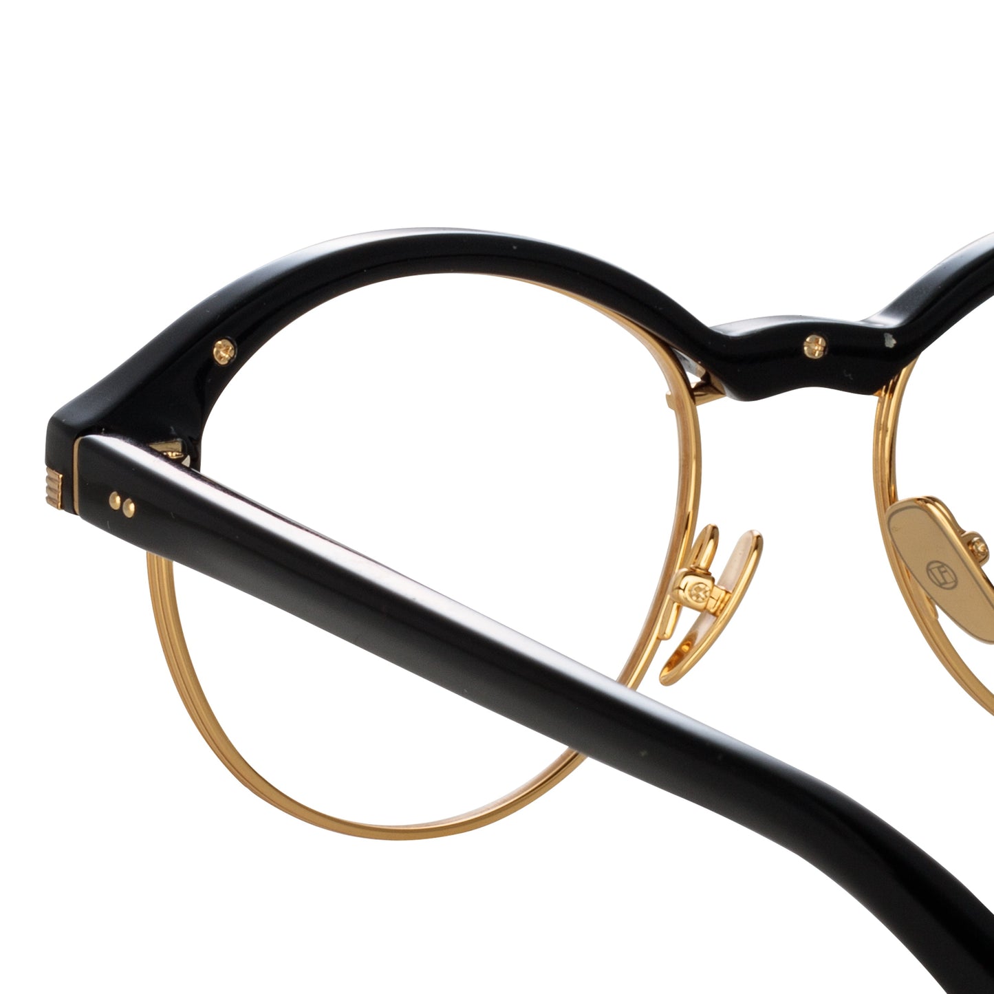 Linda Farrow Keen Oval Optical Frame in Black C1 50