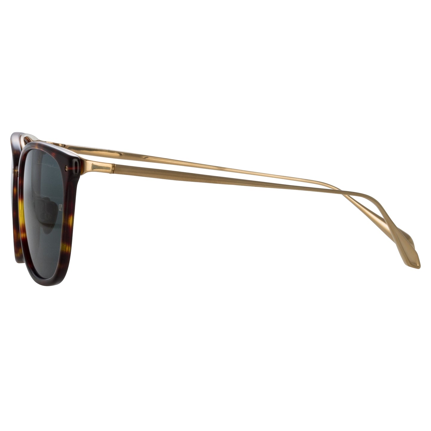 Linda Farrow Cassin D-Frame Sunglasses in Tortoiseshell C2 55