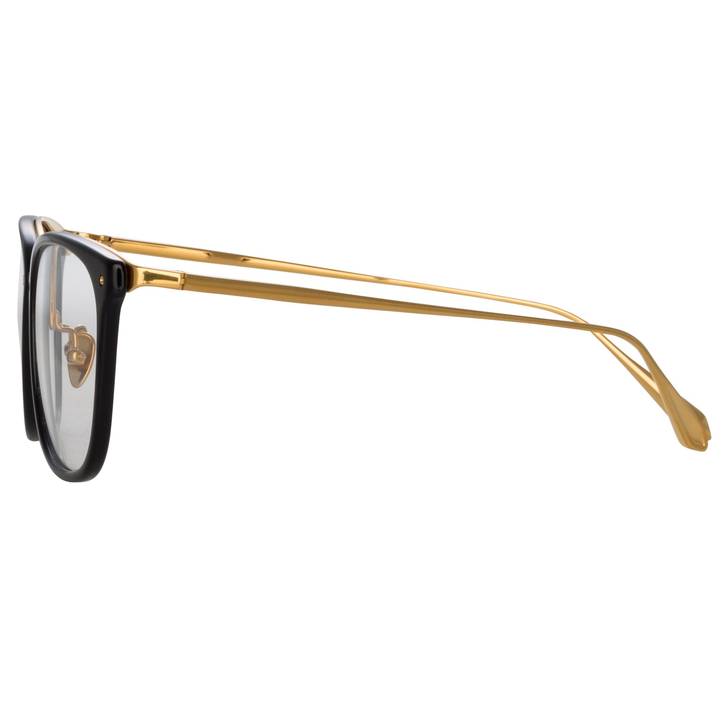 Linda Farrow Men's Cassin Optical D-Frame in Black C3 55