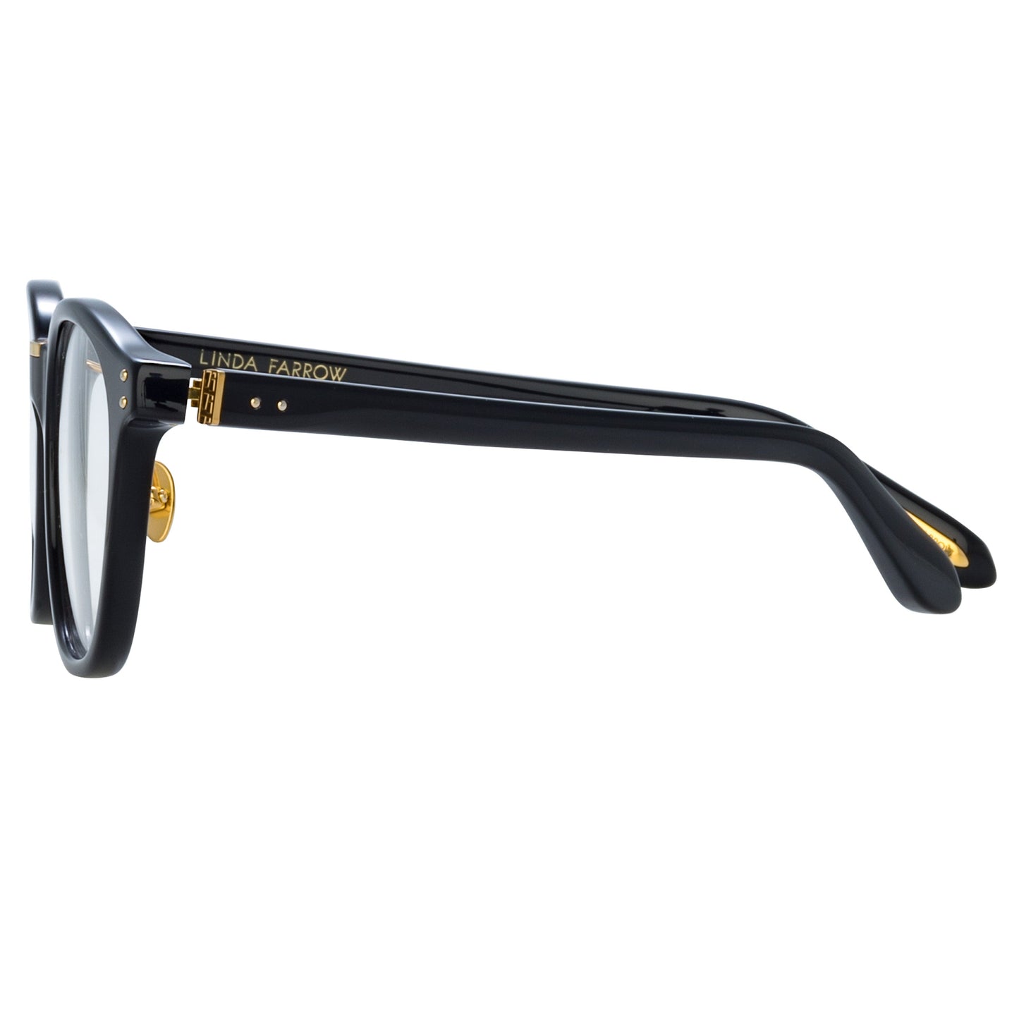 Linda Farrow Men's Powell Optical D-Frame in Black C1 51