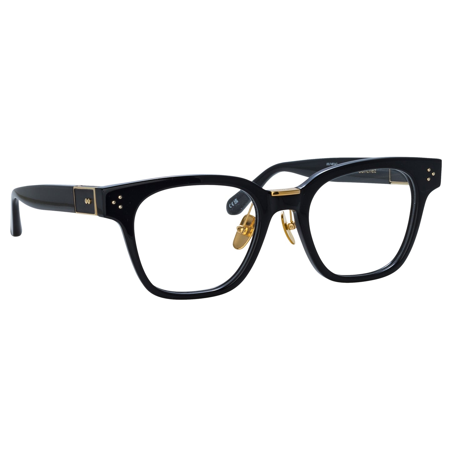Linda Farrow Sanchez Optical D-Frame in Black C1 52