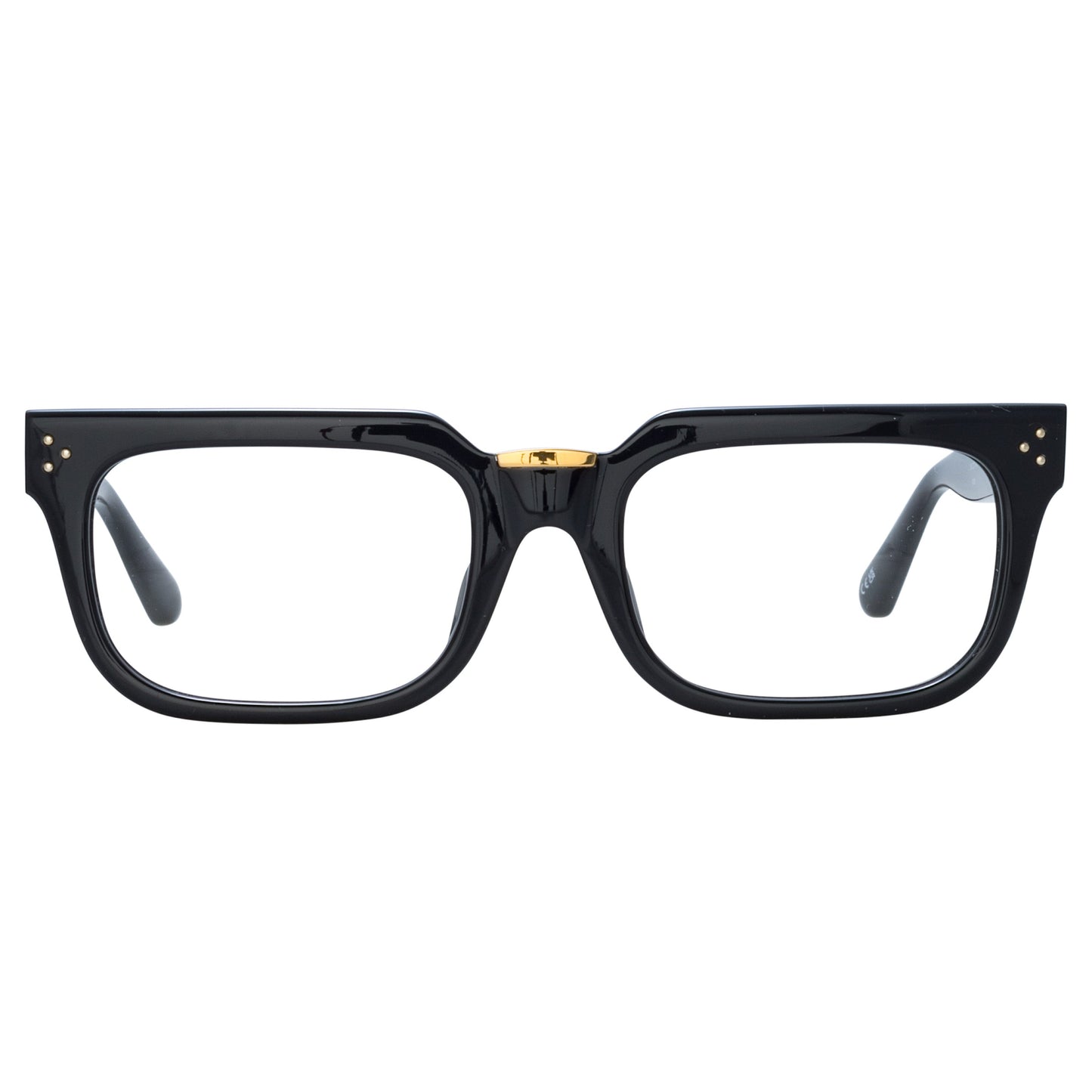Linda Farrow Yoan Angular Optical Frame in Black C1 50