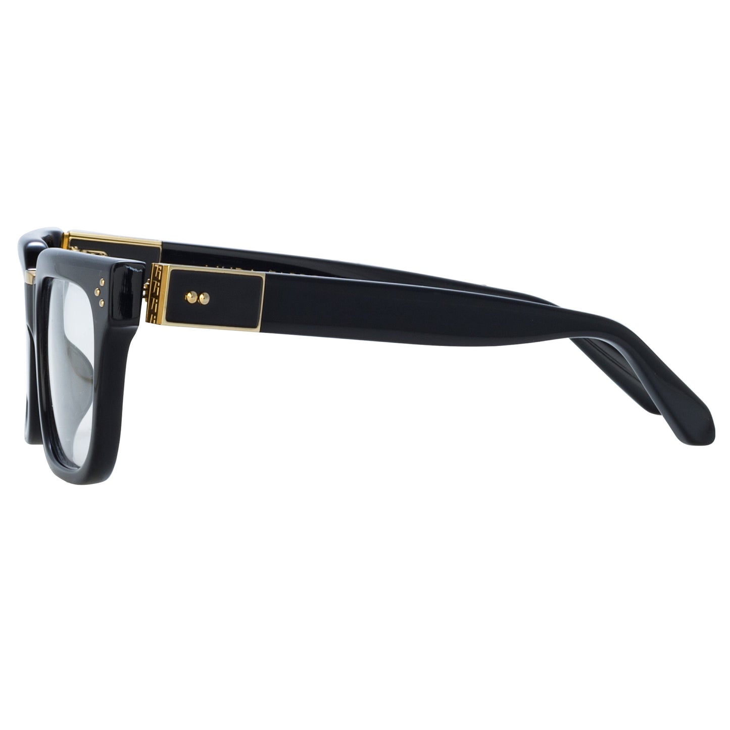 Linda Farrow Yoan Angular Optical Frame in Black C1 50