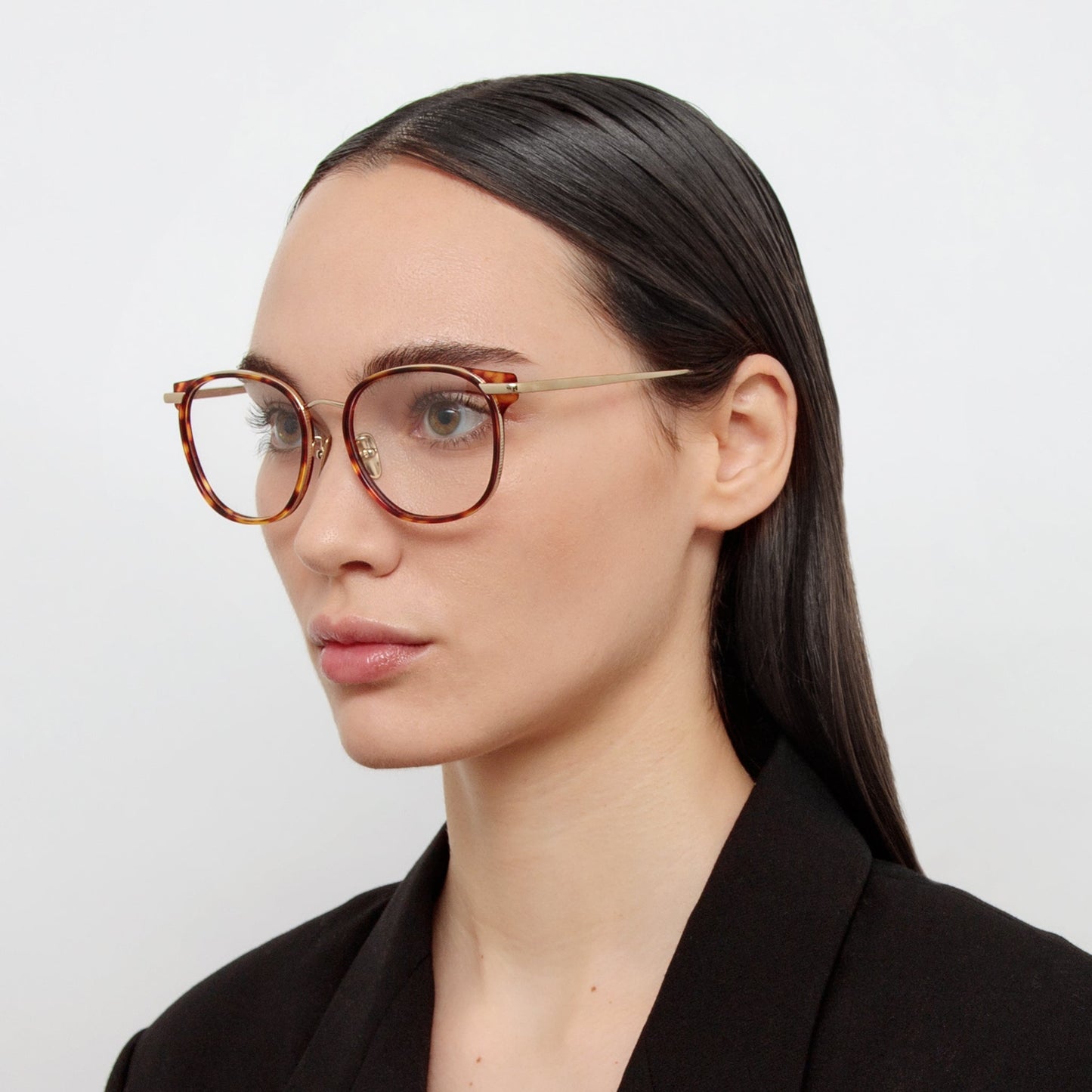 Linda Farrow Bower Optical D-Frame in Tortoiseshell C2 53