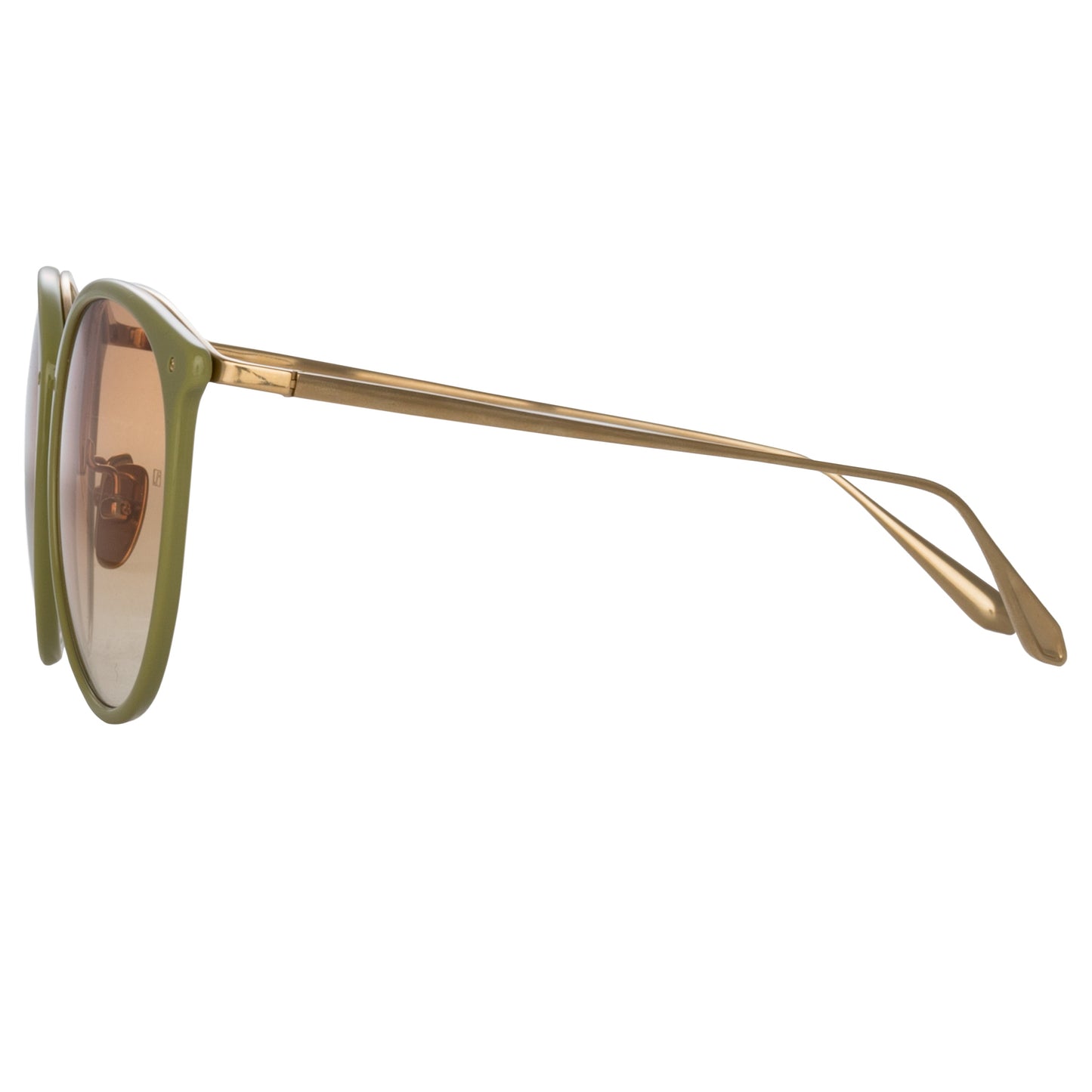 Linda Farrow Kings Oversized Sunglasses in Sage