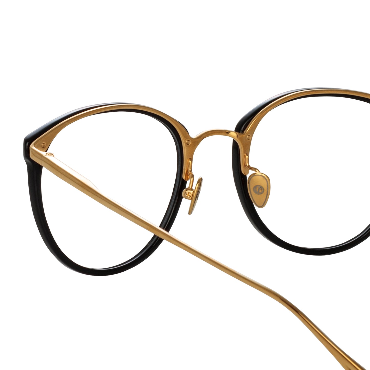 Linda Farrow The Calthorpe | Oval Optical Frame in Black (C85)