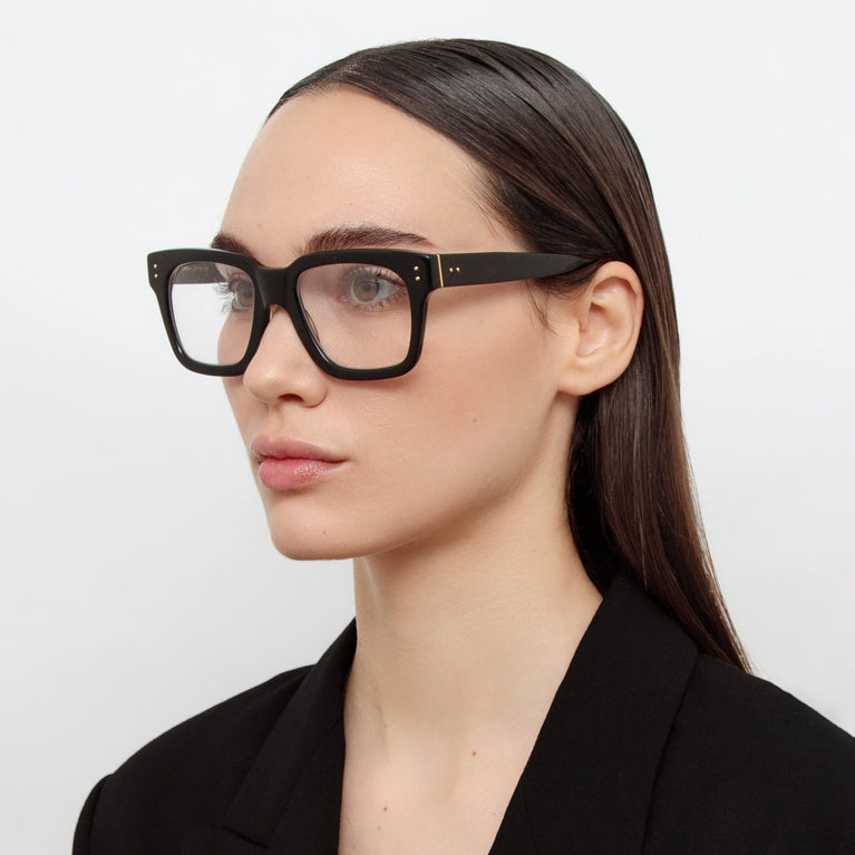 Linda Farrow The Max | Optical D-Frame in Black (C1)  52