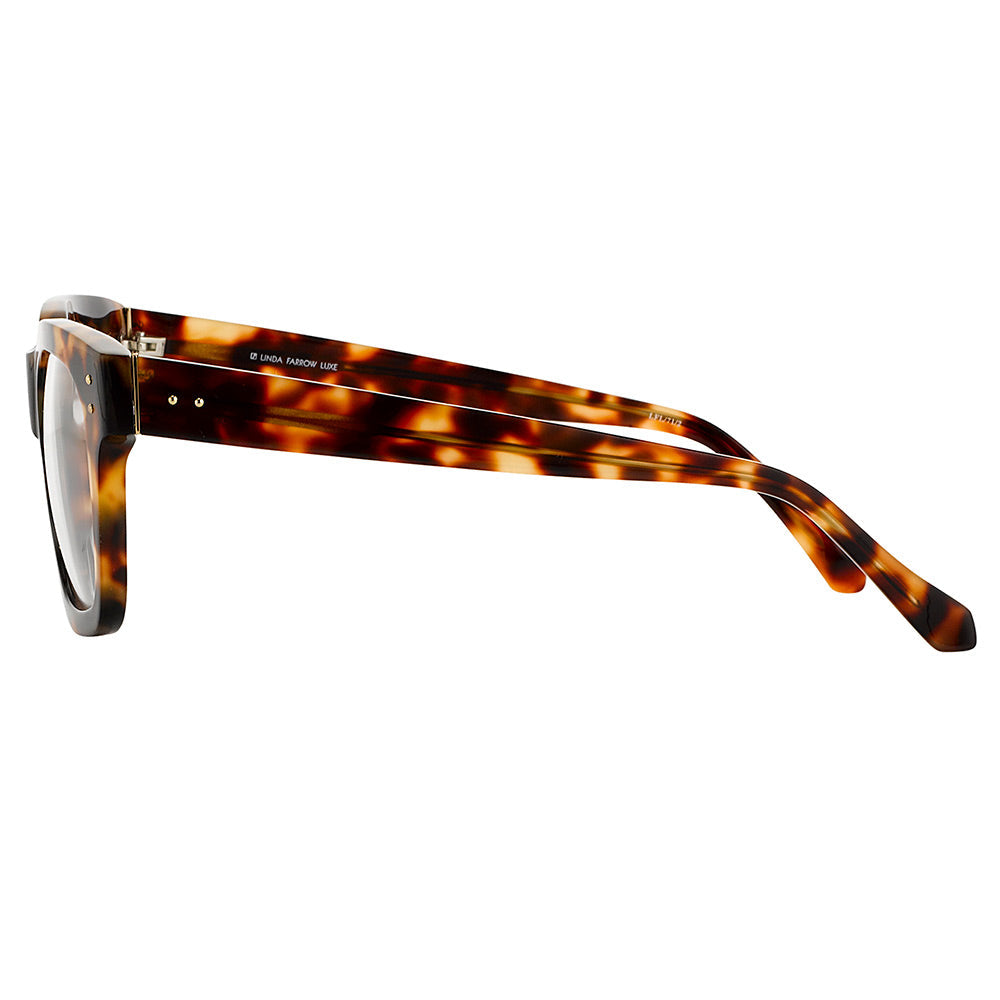 Linda Farrow The Max | Men's Optical D-Frame in Tortoiseshell (C2)  52