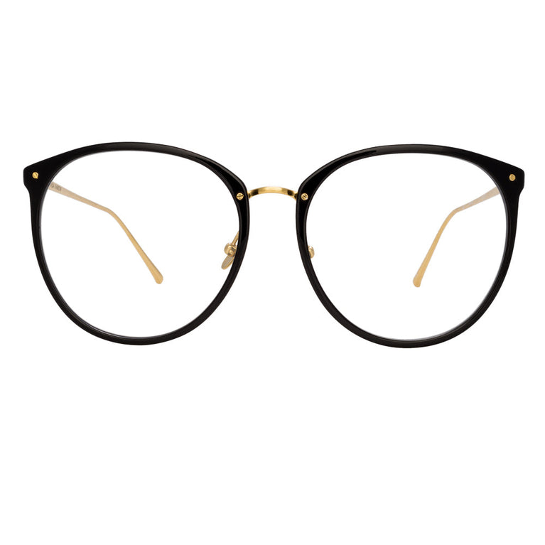 Linda Farrow The Kings | Oversized Optical Frame in Black (C7) 58