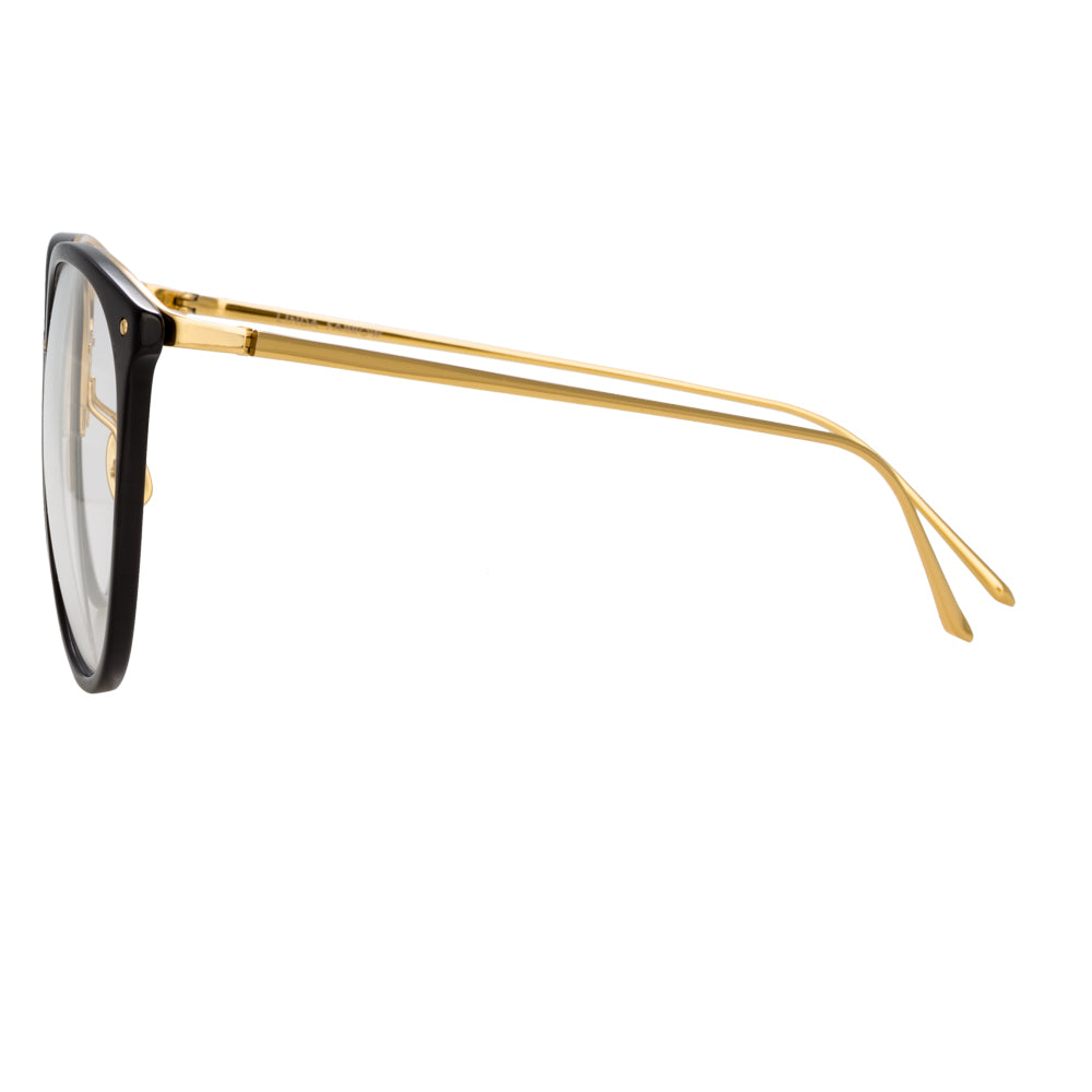 Linda Farrow The Kings | Oversized Optical Frame in Black (C7)  58