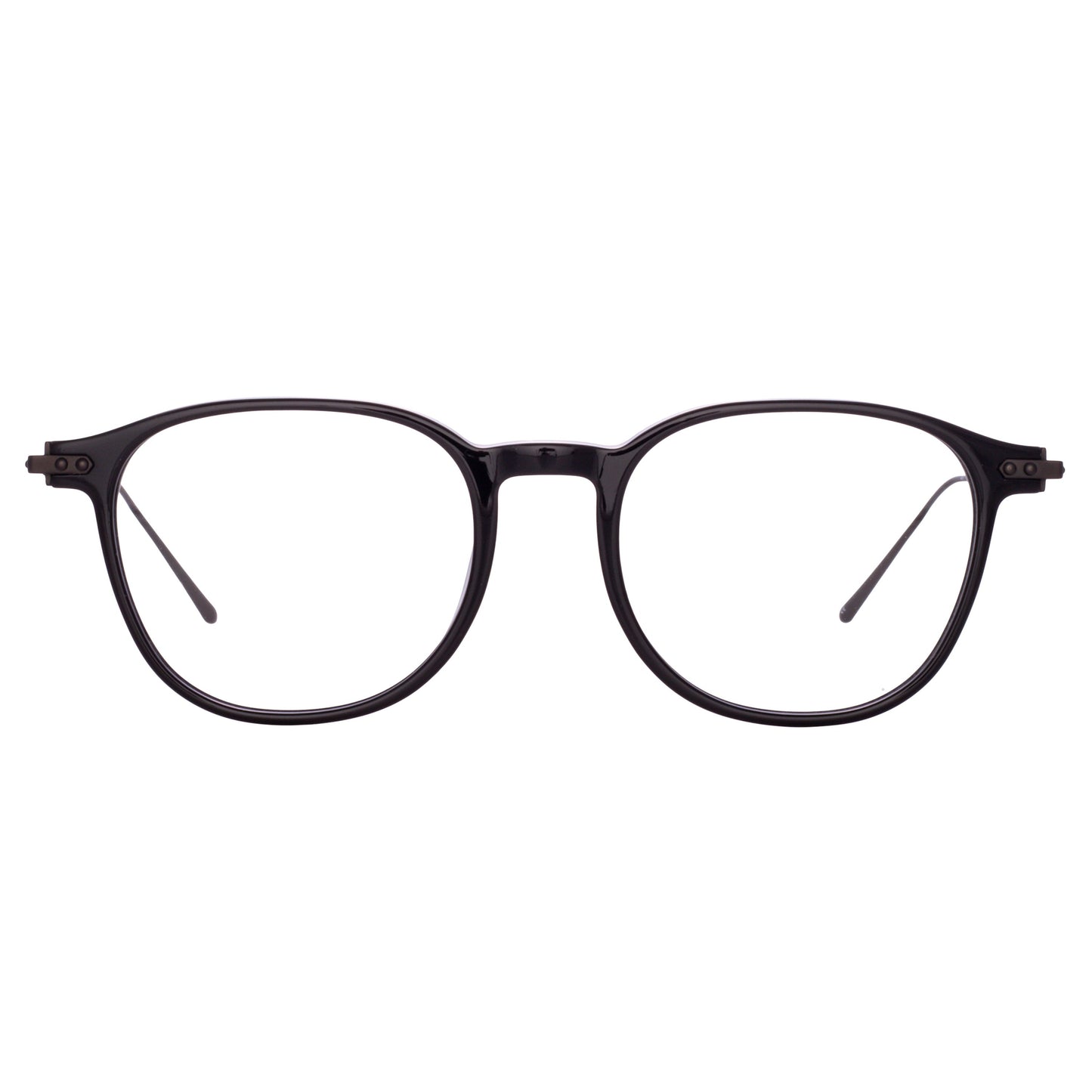 Linda Farrow Meier Optical D-Frame in Black (Asian Fit)