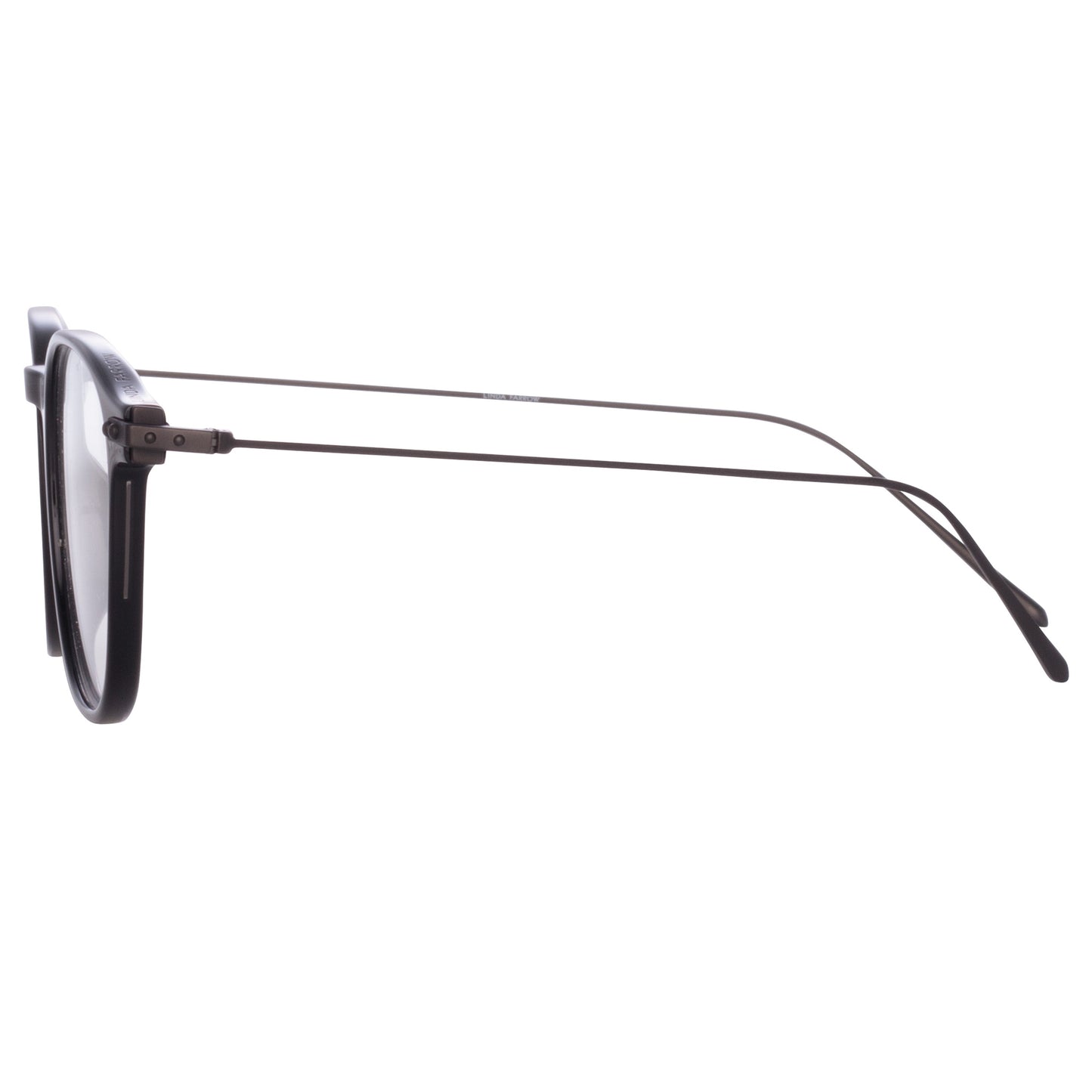 Linda Farrow Meier Optical D-Frame in Black (Asian Fit)