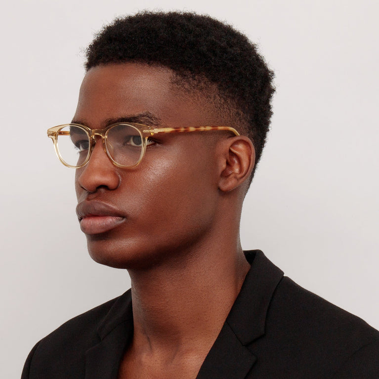 Linda Farrow Bay Optical D-Frame in Saffron