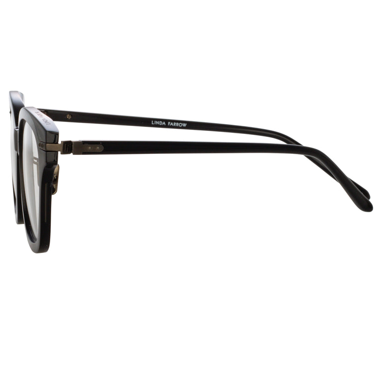 Linda Farrow Atkins A Optical D-Frame in Black (Asian Fit)  50