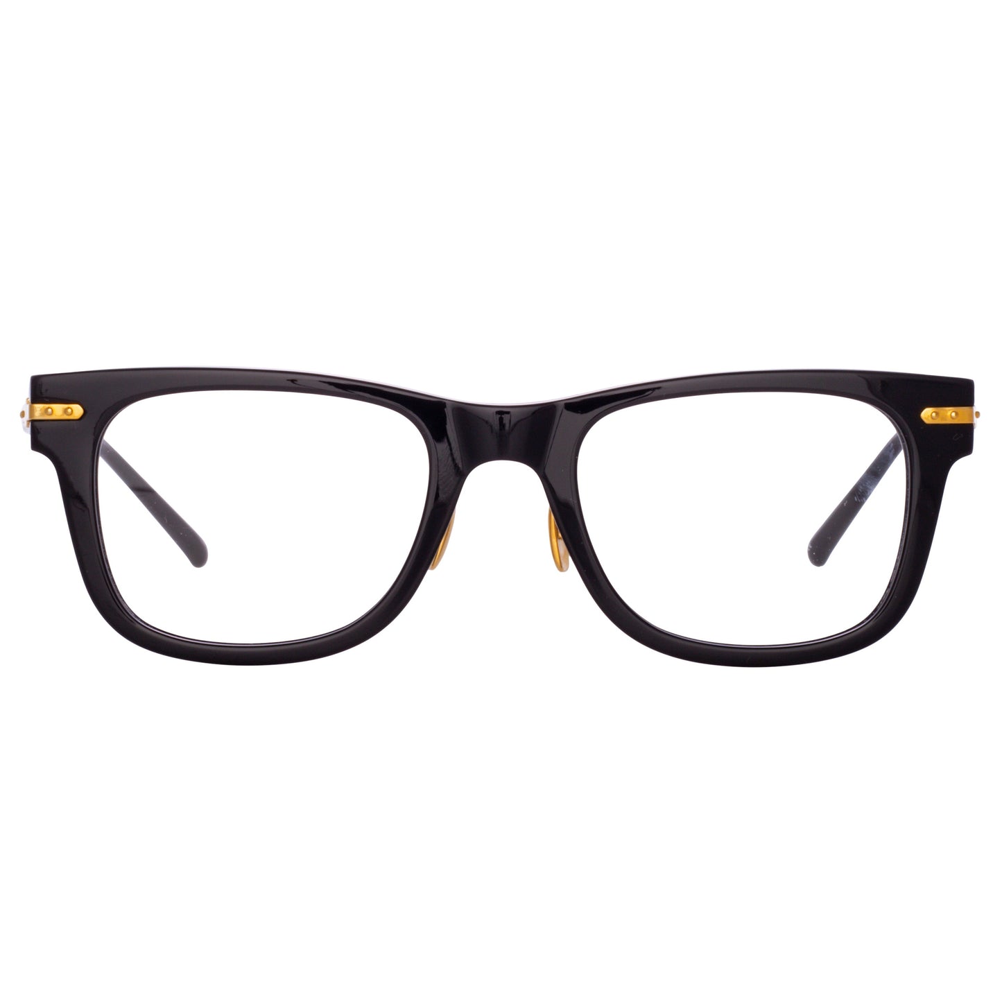 Linda Farrow Men's Portico Optical D-Frame in Black (Asian Fit)  51
