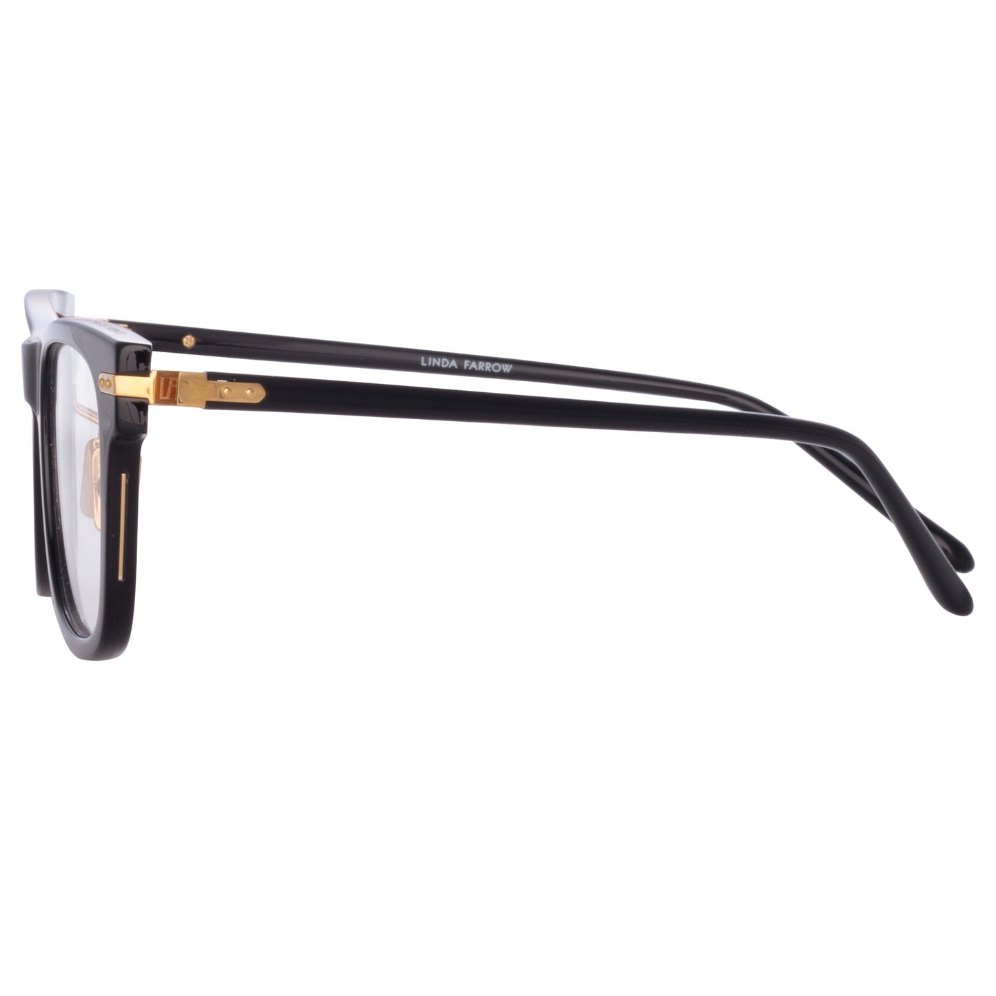 Linda Farrow Men's Portico Optical D-Frame in Black (Asian Fit)  51