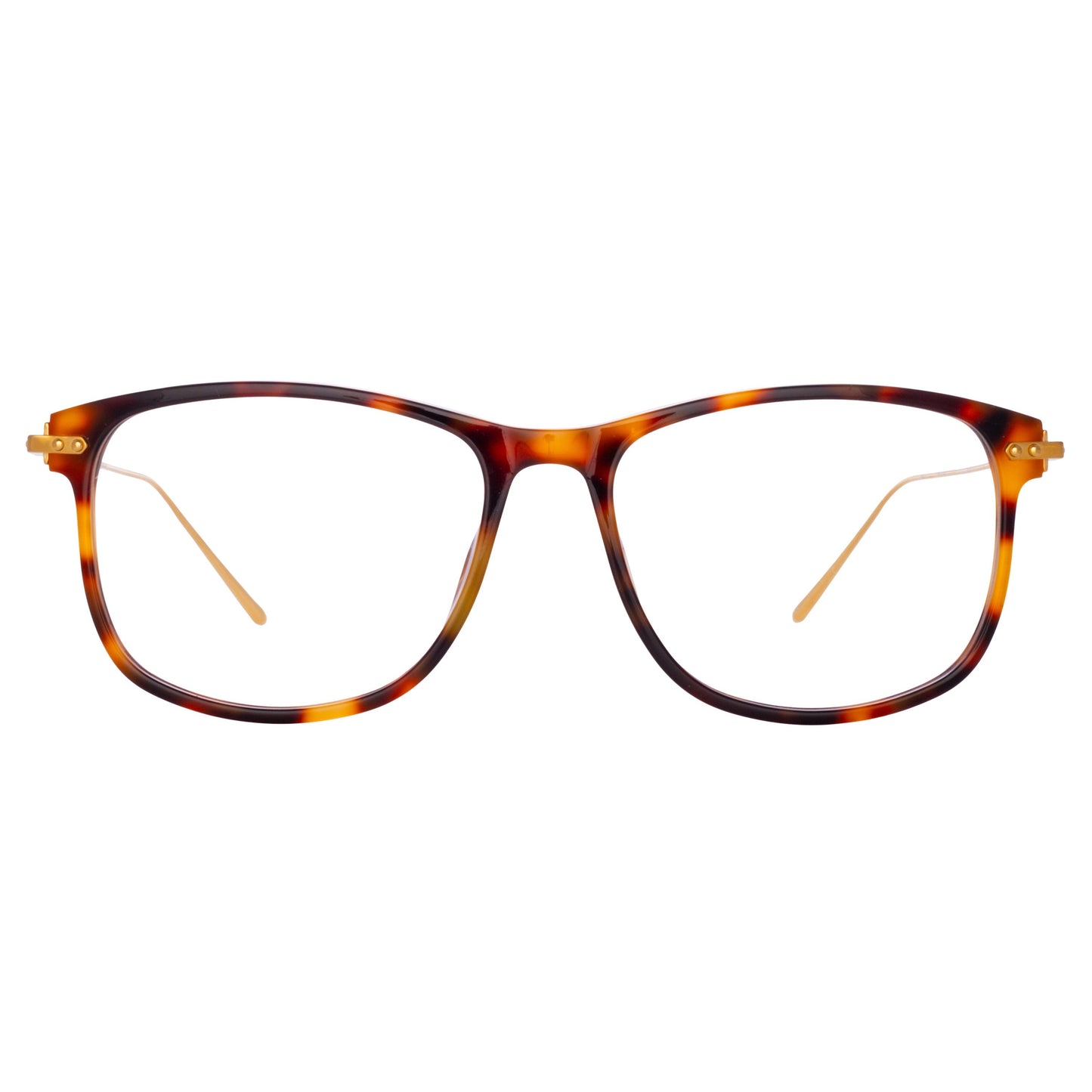 Linda Farrow Men's Finial Optical D-Frame in Tortoiseshell (Asian Fit)