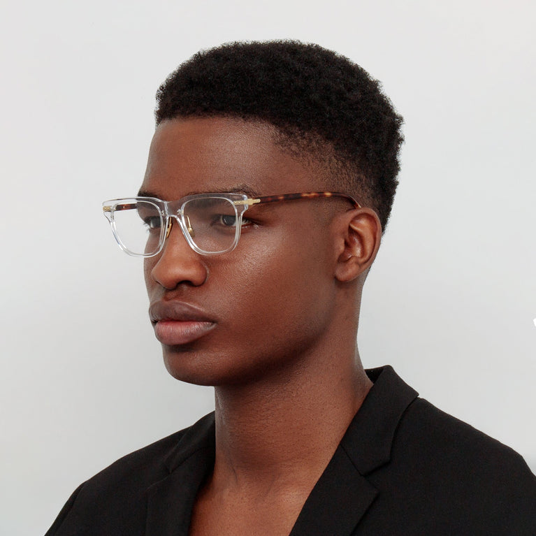 Linda Farrow Cove Optical D-Frame in Clear (Asian Fit)  53