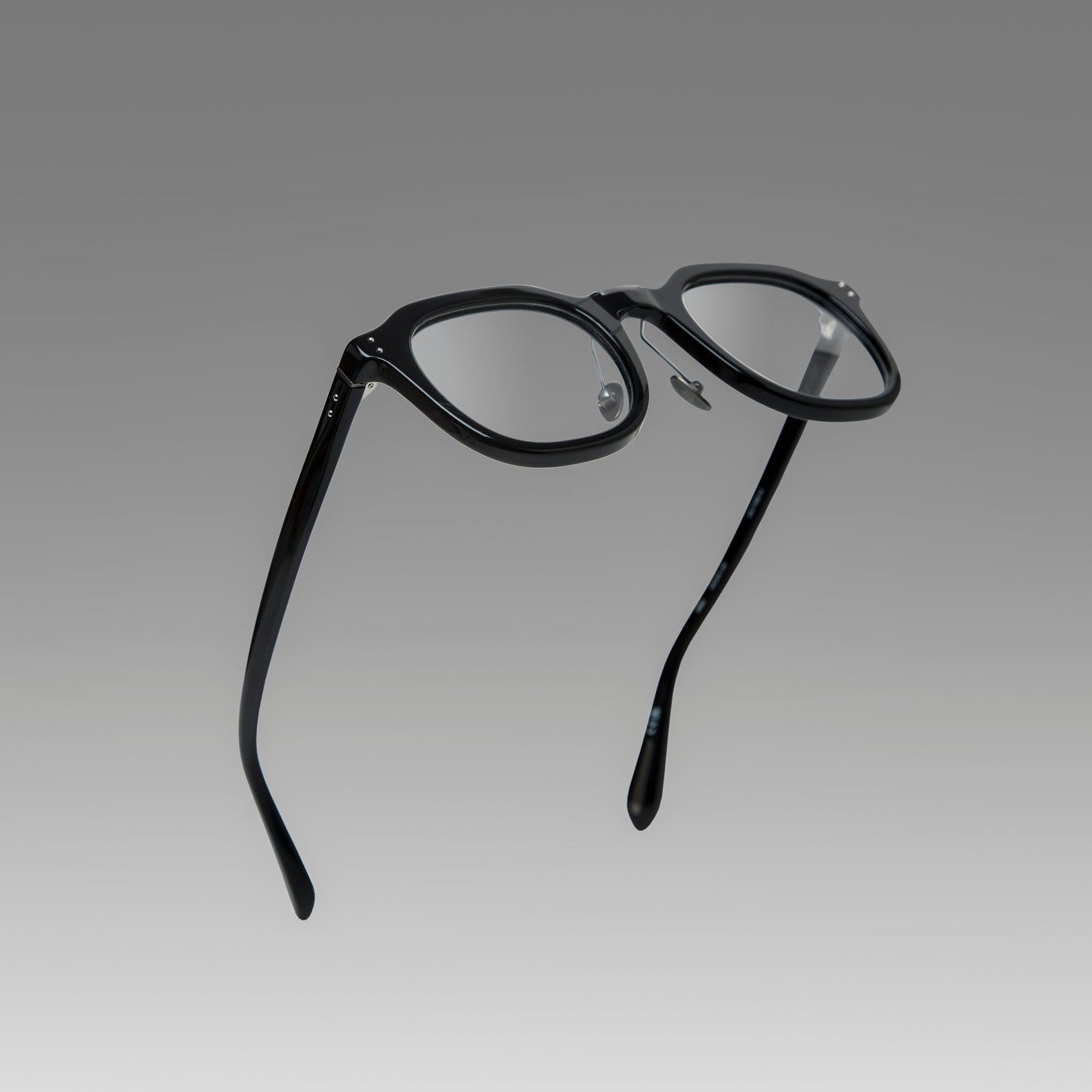 Linda Farrow Fletcher Angular Optical Frame in Black and Nickel C1 49