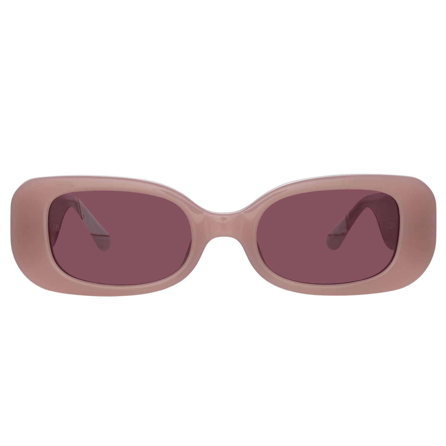 Linda Farrow Lola Rectangular Sunglasses in Lilac C1 52