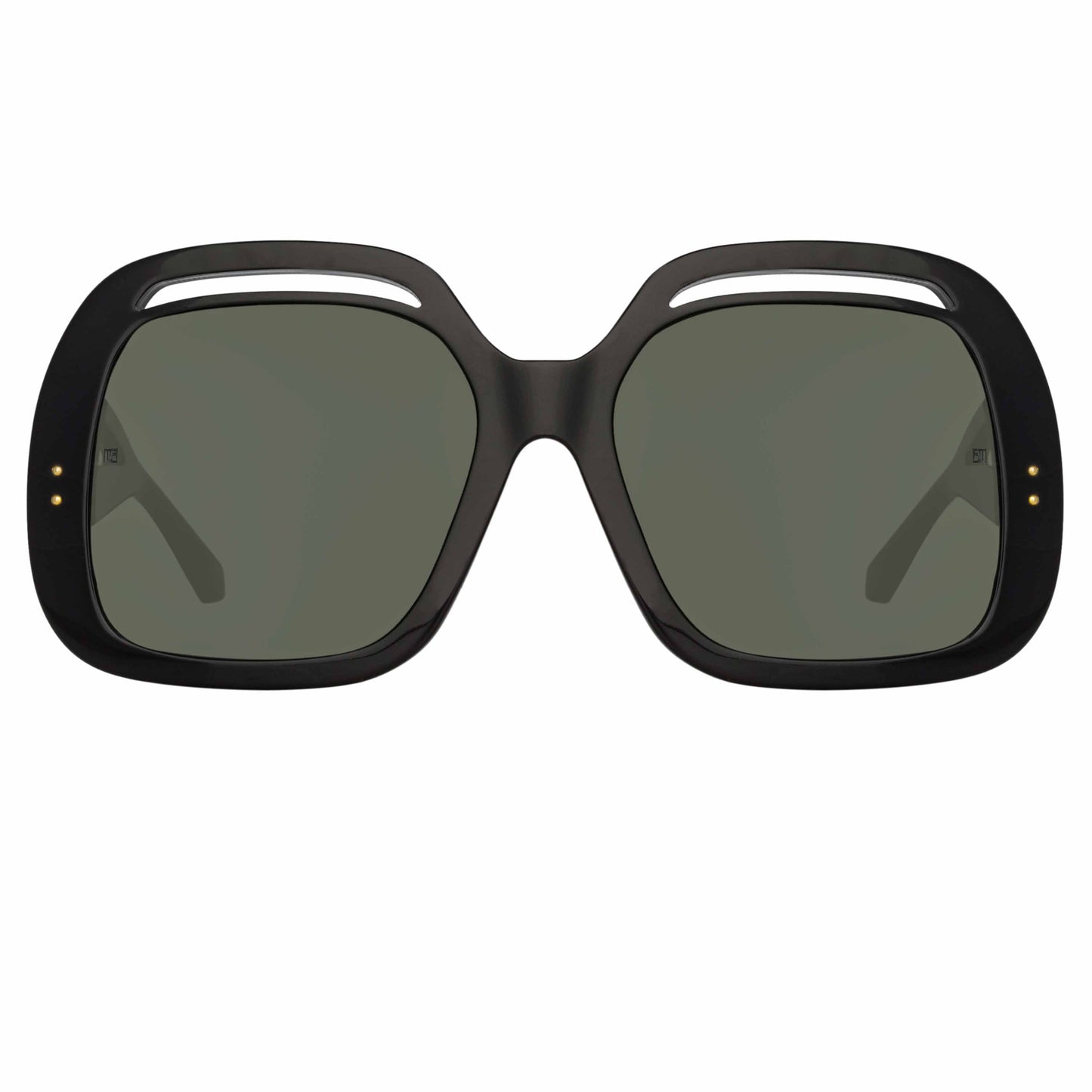 Linda Farrow Renata Oversized Sunglasses in Black C1 61