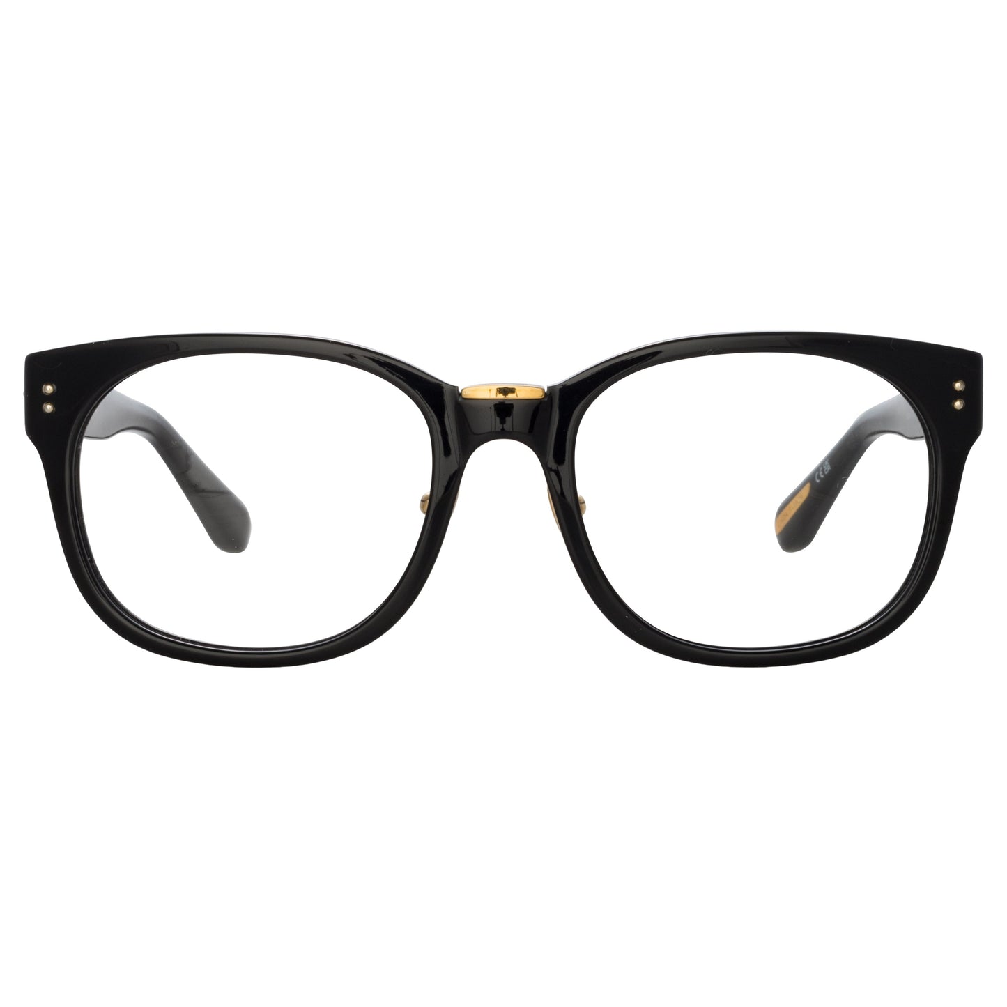 Linda Farrow Men's Cedric Rectangular Optical Frames in Black (Asian Fit) AC 54