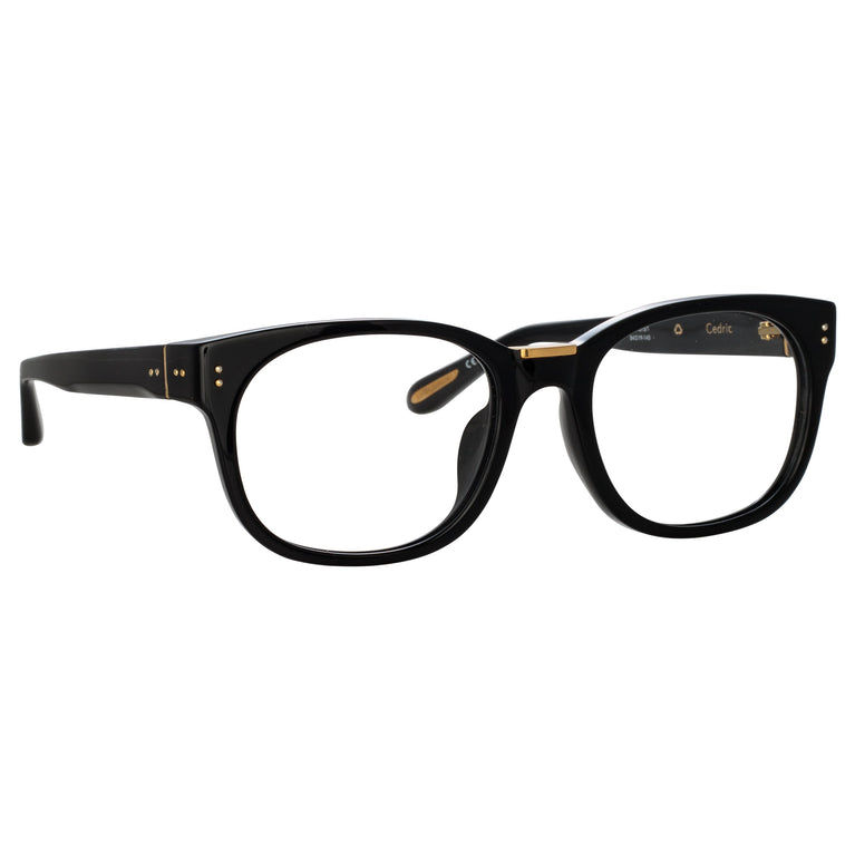 Linda Farrow Cedric Rectangular Optical Frames in Black C1 54