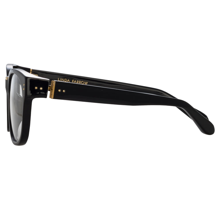 Linda Farrow Cedric Rectangular Optical Frames in Black C1 54