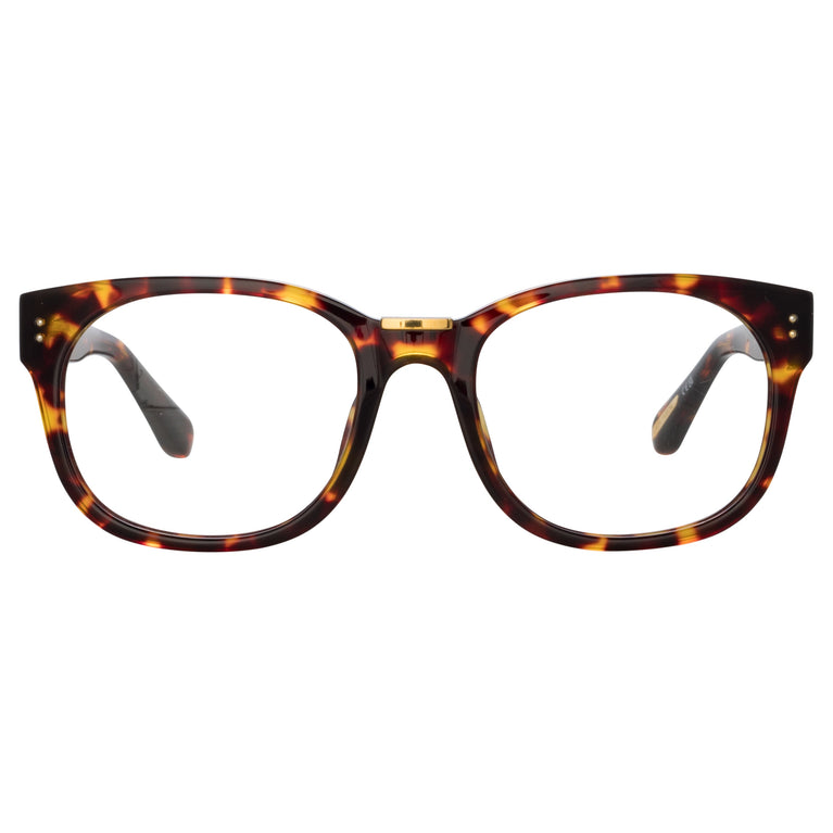 Linda Farrow Cedric Rectangular Optical Frames in Tortoiseshell C2 54