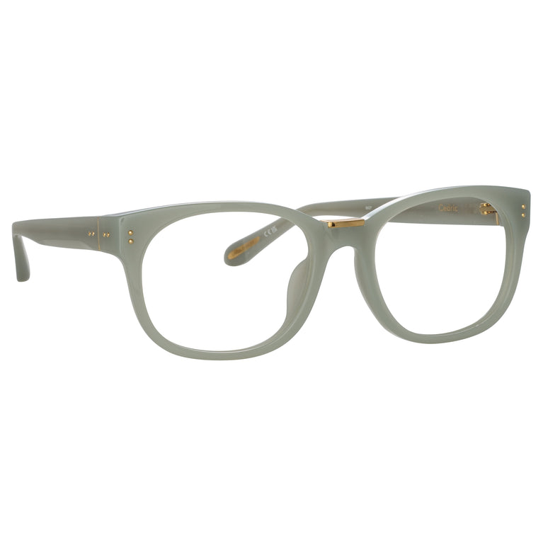 Linda Farrow Cedric Rectangular Optical Frames in Steel C3 54