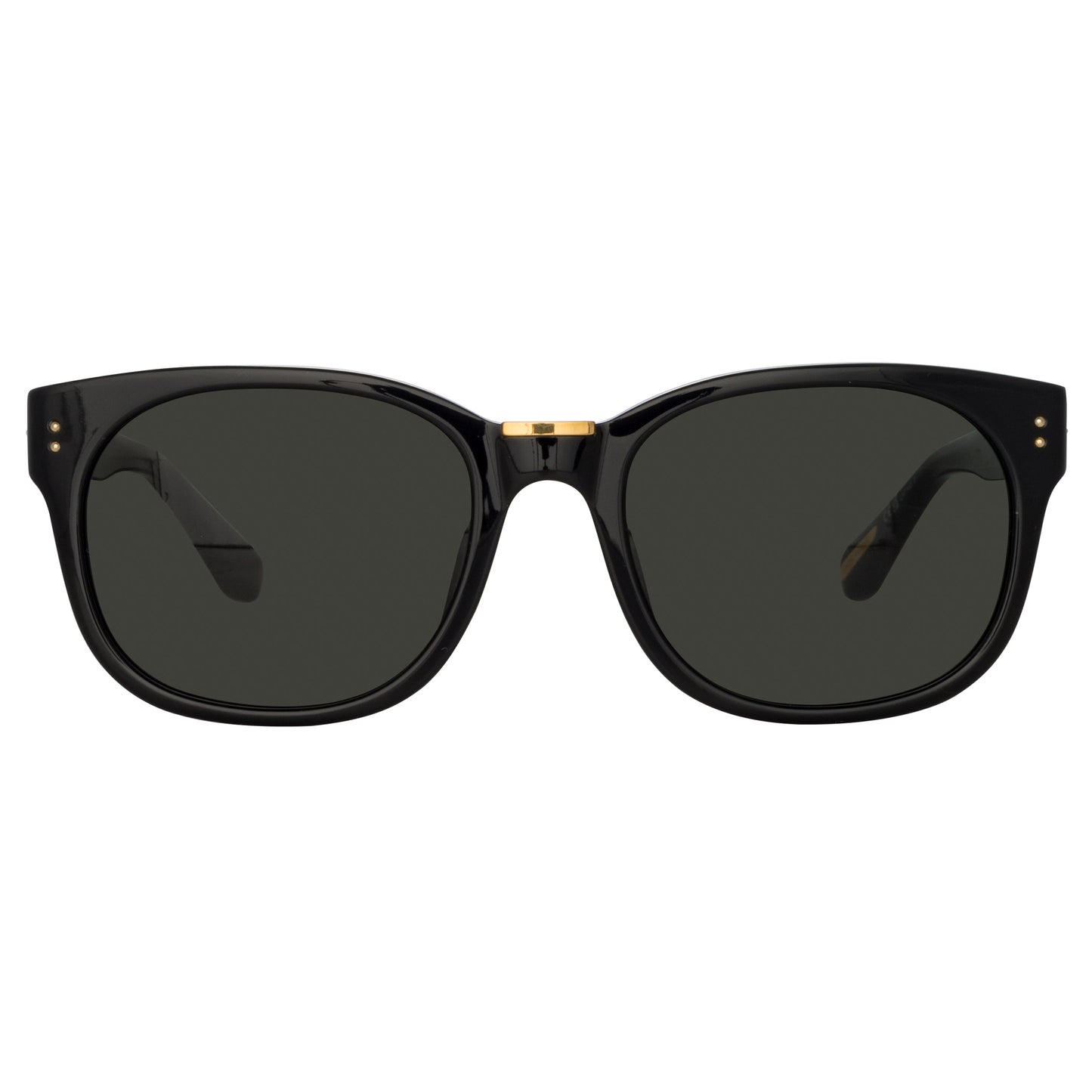 Linda Farrow Cedric Rectangular Sunglasses in Black and Grey C4 50