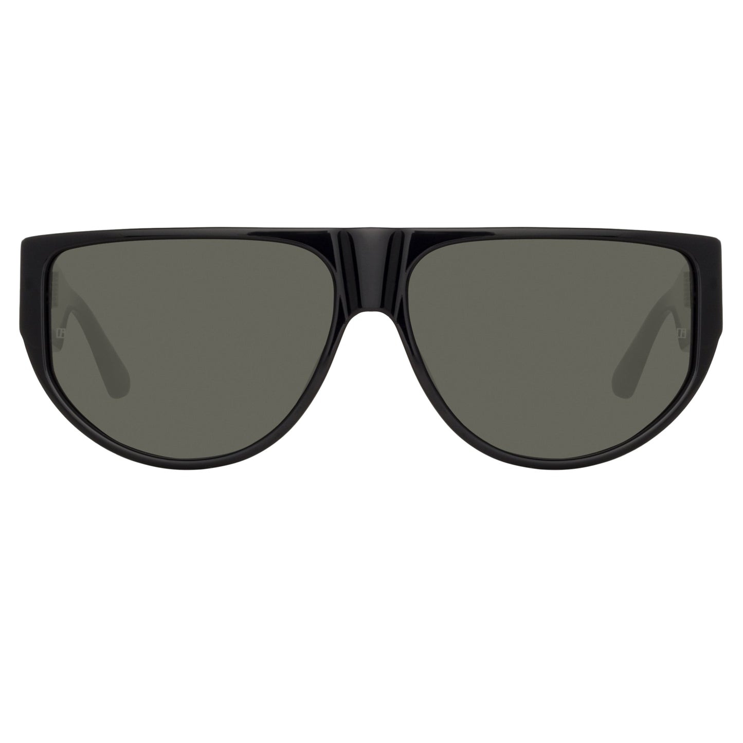 Linda Farrow Elodie Flat Top Sunglasses in Black C1 64
