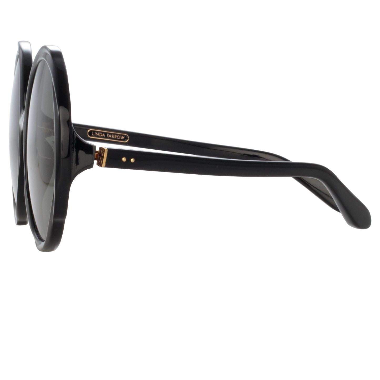 Linda Farrow Otavia Oversized Sunglasses in Black C1 60