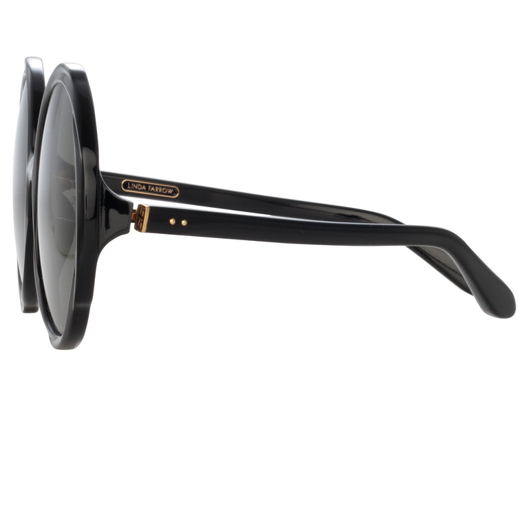 Linda Farrow Otavia Oversized Sunglasses in Black C1 60