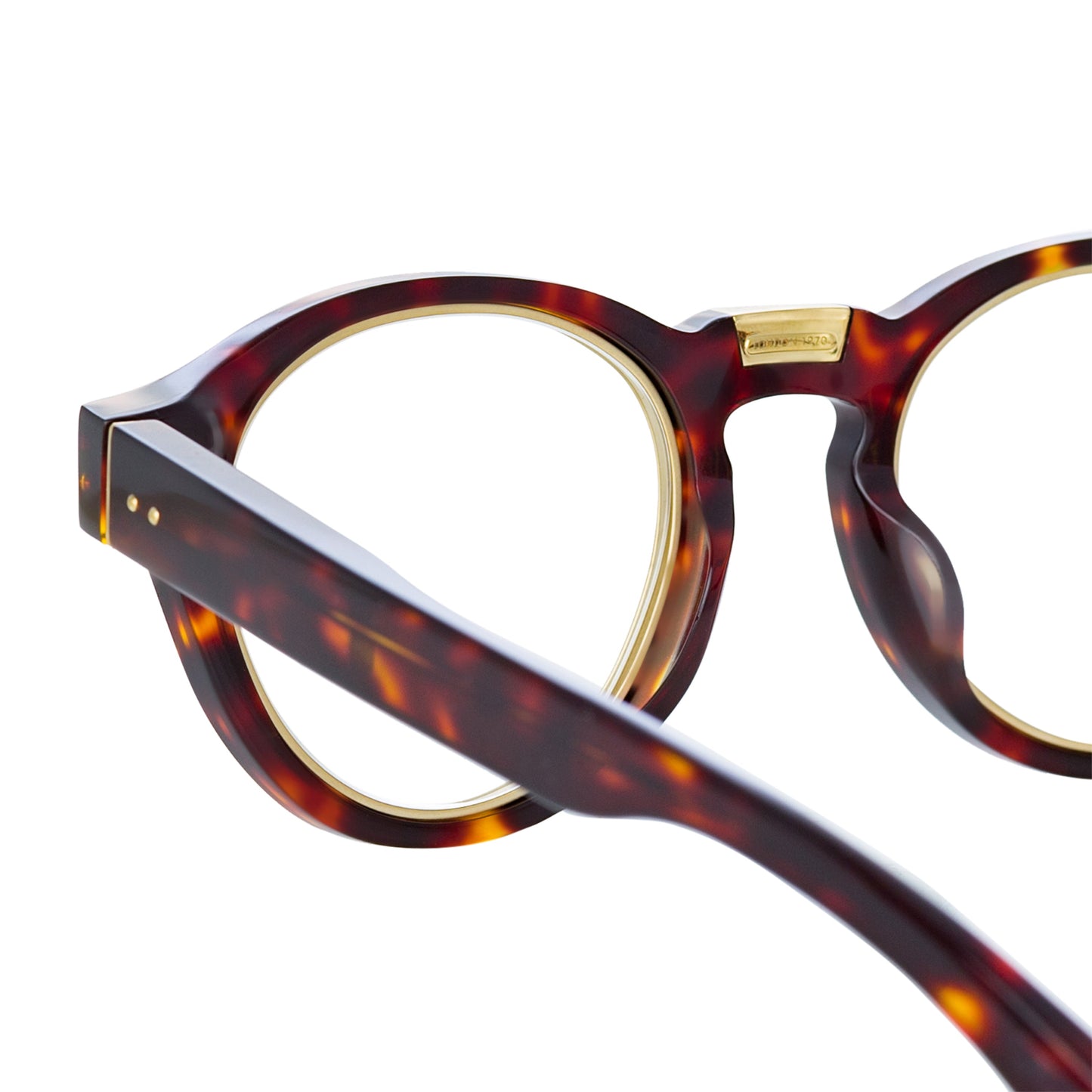 Linda Farrow Morris Oval Optical Frame in Tortoiseshell C4