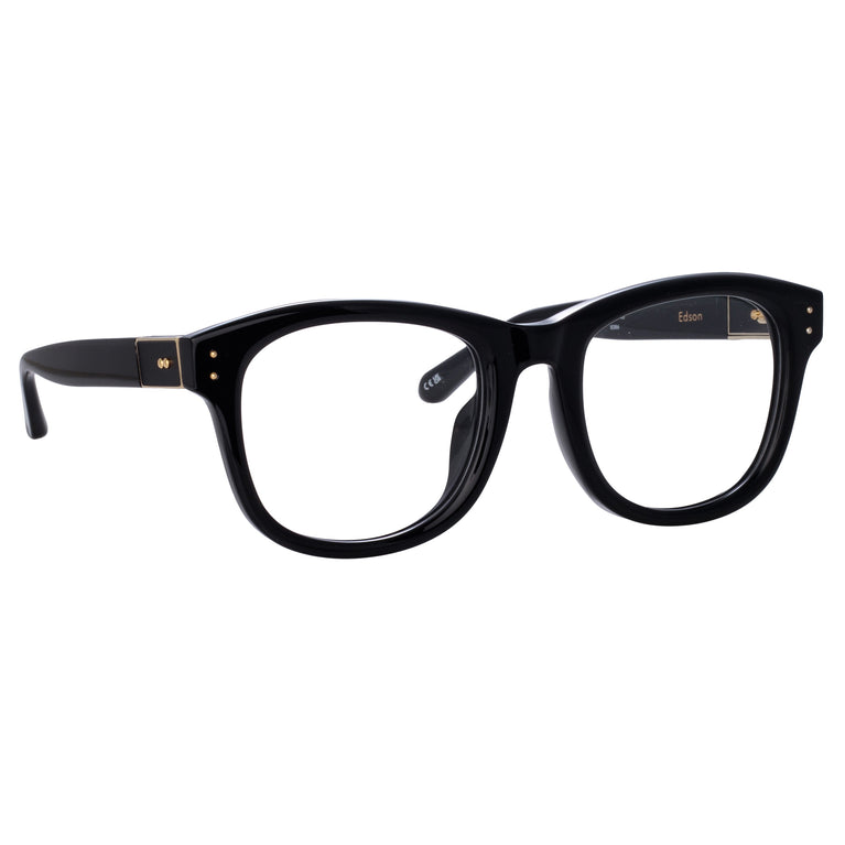Linda Farrow Edson Optical D-Frame in Black C1 55